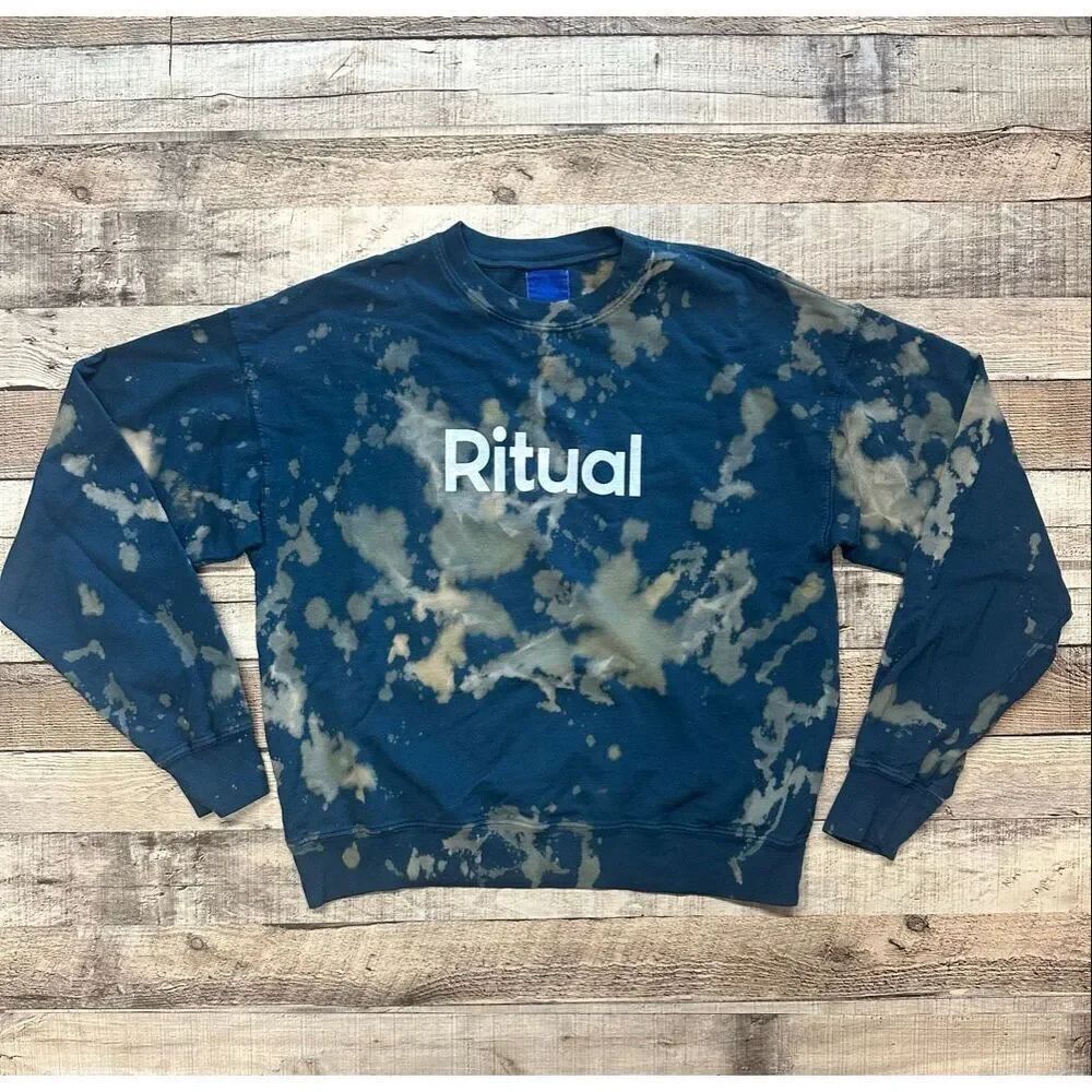 Ritual Tie-Dye Long Sleeve Pullover Women’s Crew Neck Sweater | Size Small